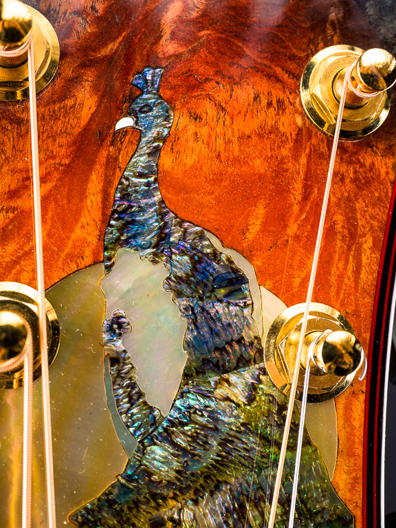 Peacock inlay