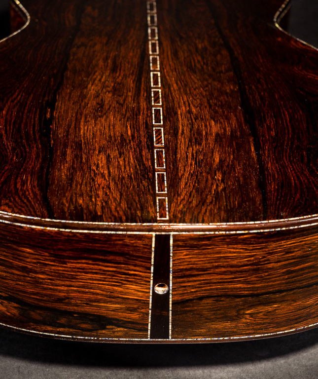 Rosewood and abalone center strip
