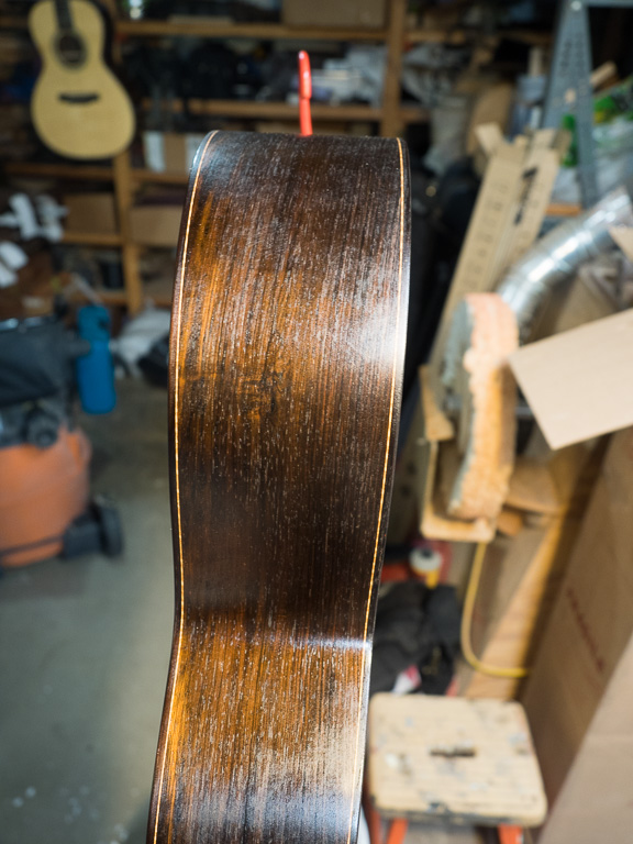 First coat of varnish