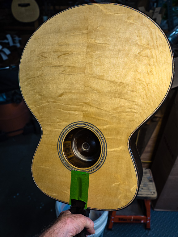 First coat of varnish