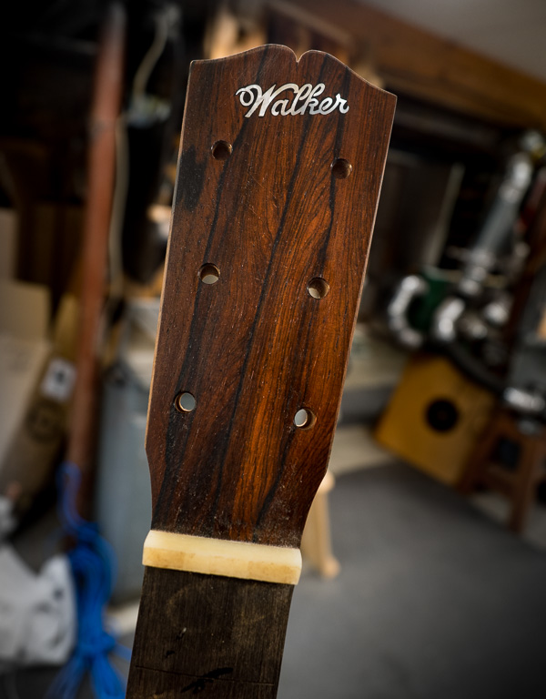 Brazilian rosewood headstock overlay