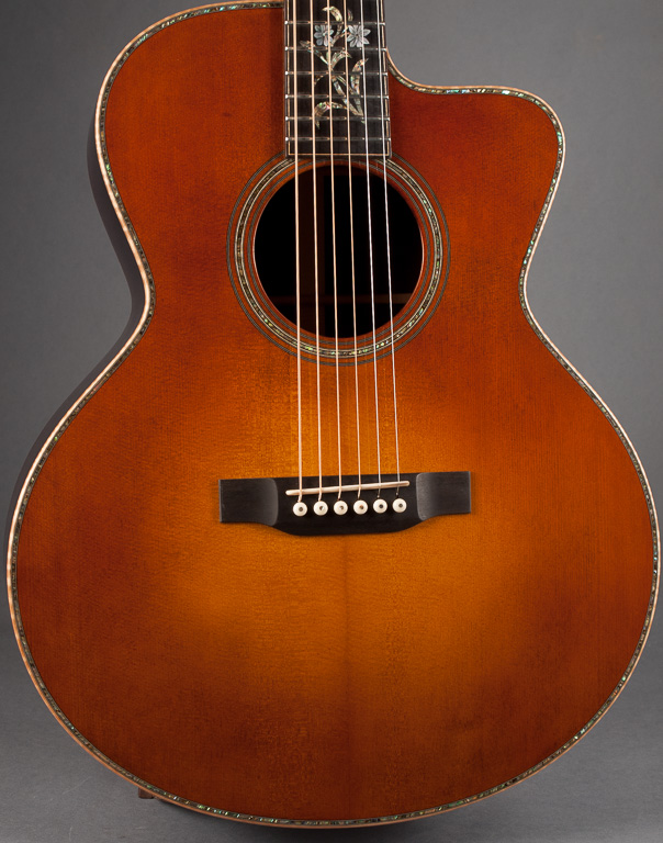 It looks like I did it on several guitars with sunbursts and cutaways!