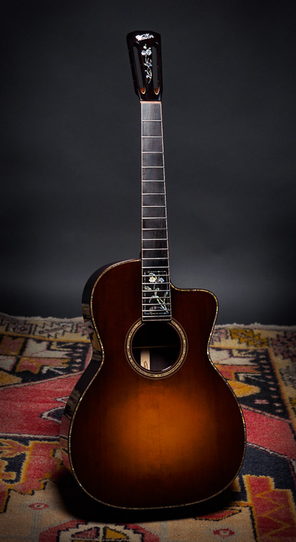 The neck is set and the frets are in! It's getting close now.