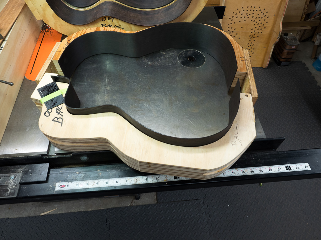 The cutoff and of the bent cutaway side ready for fitting.