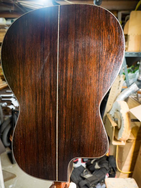 The sealer coat! I love it when I get to this stage and get to see the rosewood.
