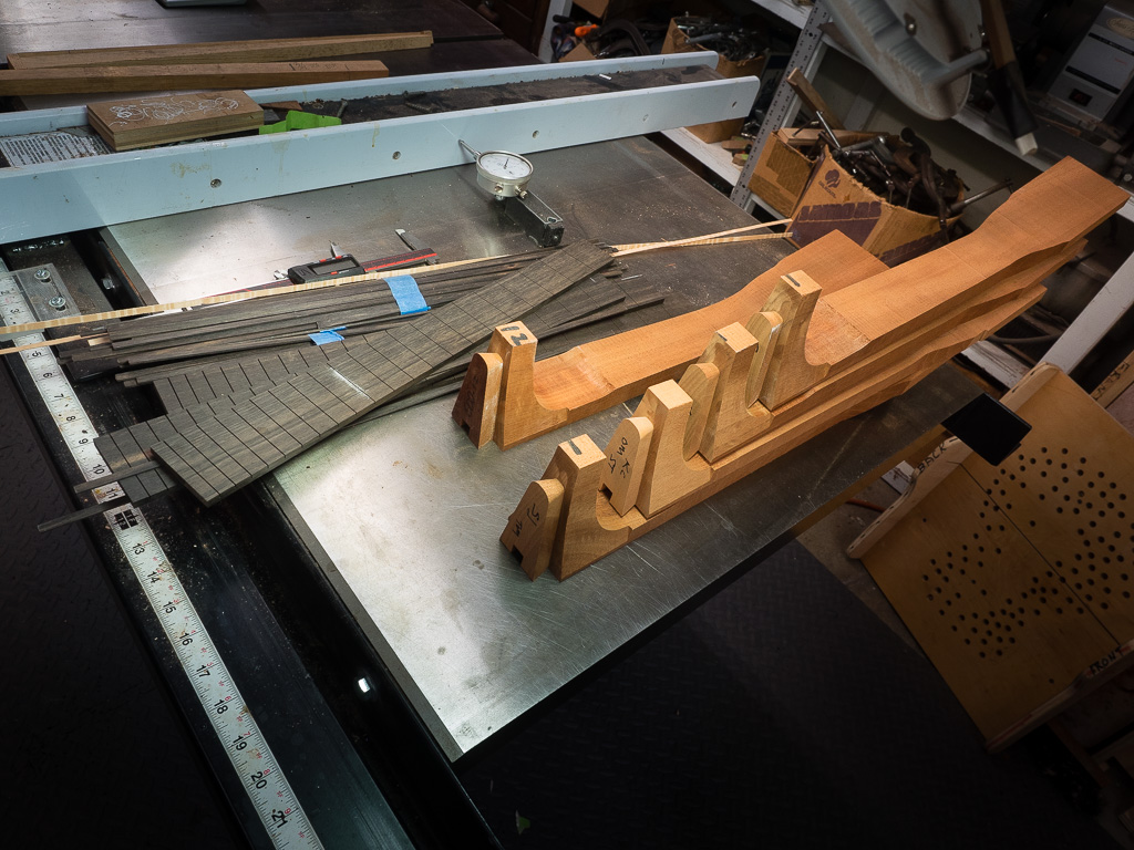 2020 guitar necks in process.